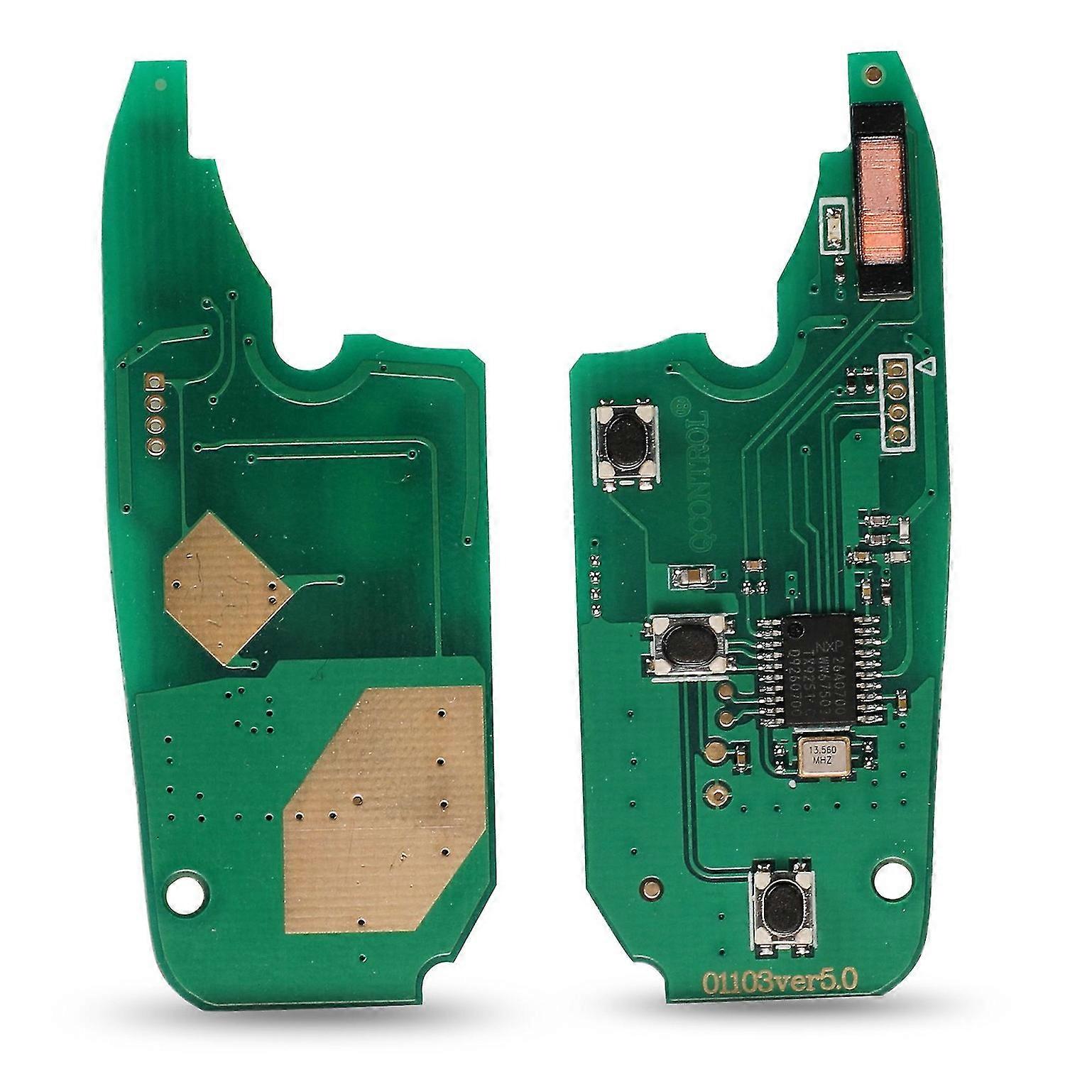 Jingyuqin 3buttons Flip Folding Car Remote Key 433mhz Id46 Pcf7946 Chip For Ford Ka 2008 - 2016 With