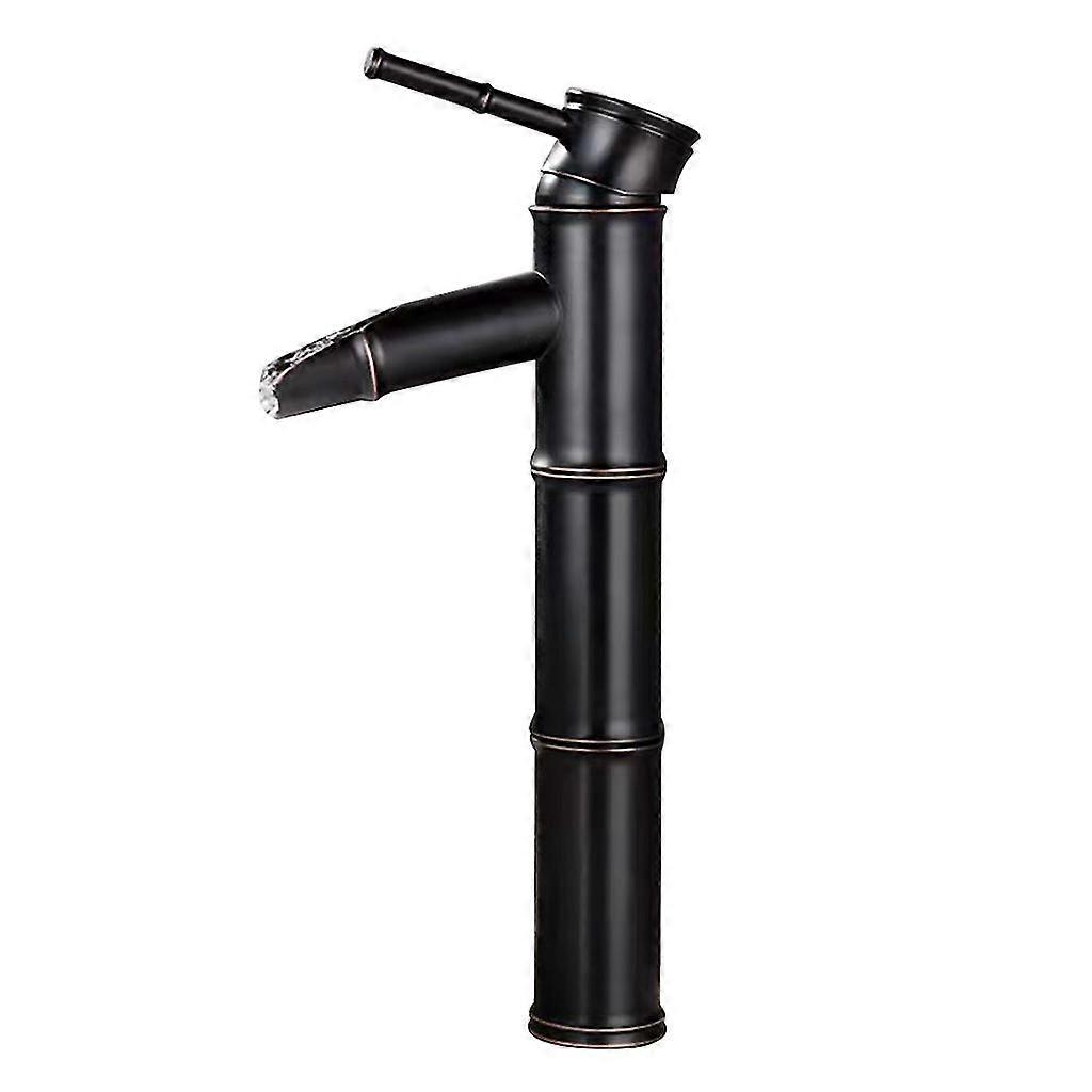 Single Hole Basin Faucets Countertop Washbasin Mixer Faucet Bamboo Shape