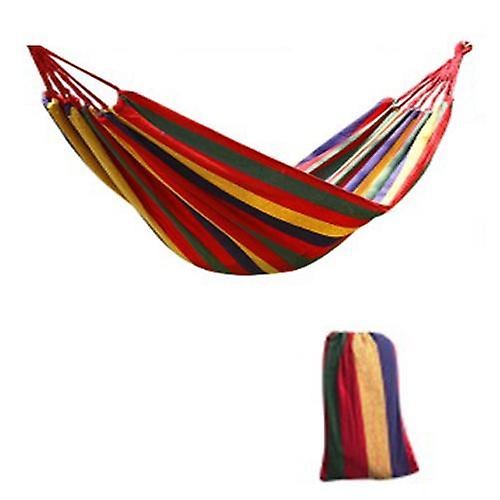 Hammock Outdoor Cotton Multi-person 260 X 150 Cm,doulbe Children's Swing Bed Garden,beach,terrace,veranda,or Backyard Lounging