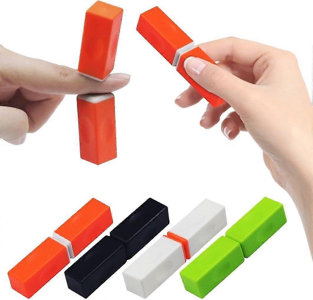 4pcs Bounce Bricks, Magnetic Building Blocks, Magnetic Fidget Block Toy, Mini Building Blocks, Fidget Magnetic Spinner, Magnetic Stress Relief Toy