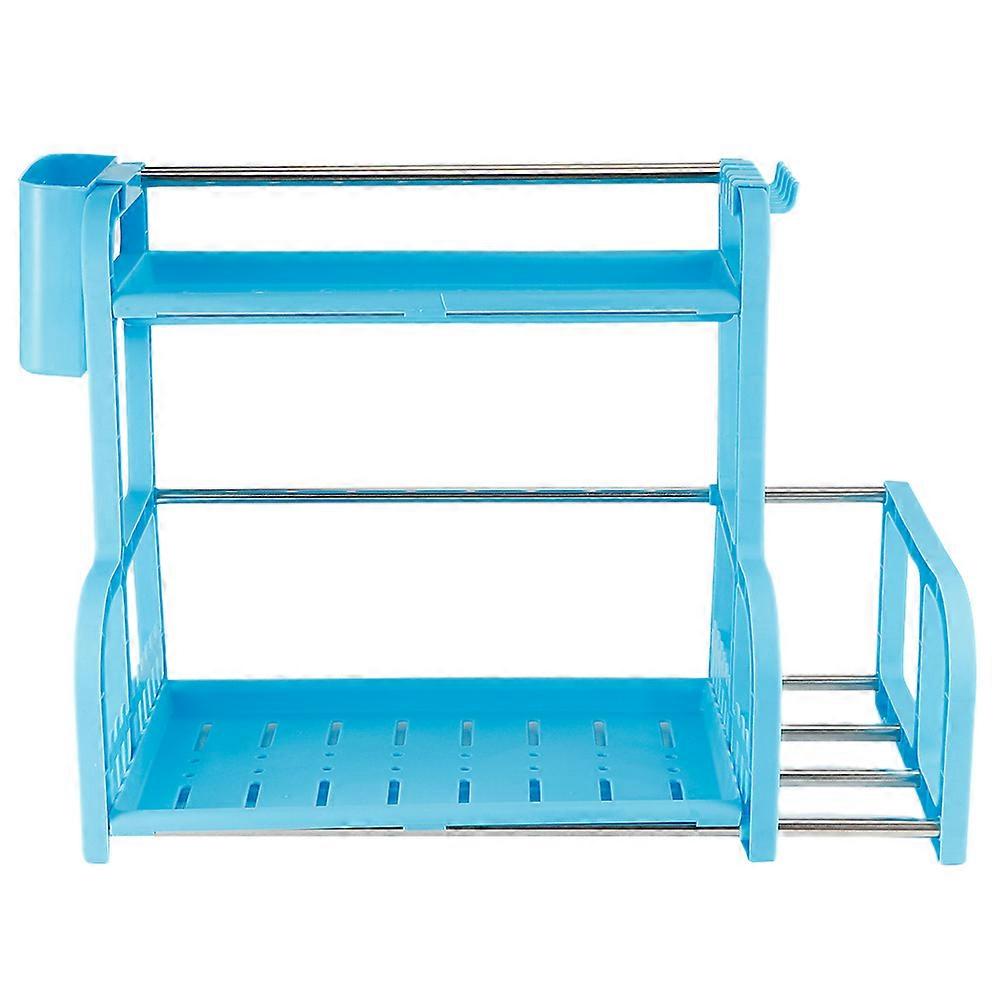 Multifunction Countertop 2?Layer Kitchen Spice Seasoning Rack Shelf Storage Organizer