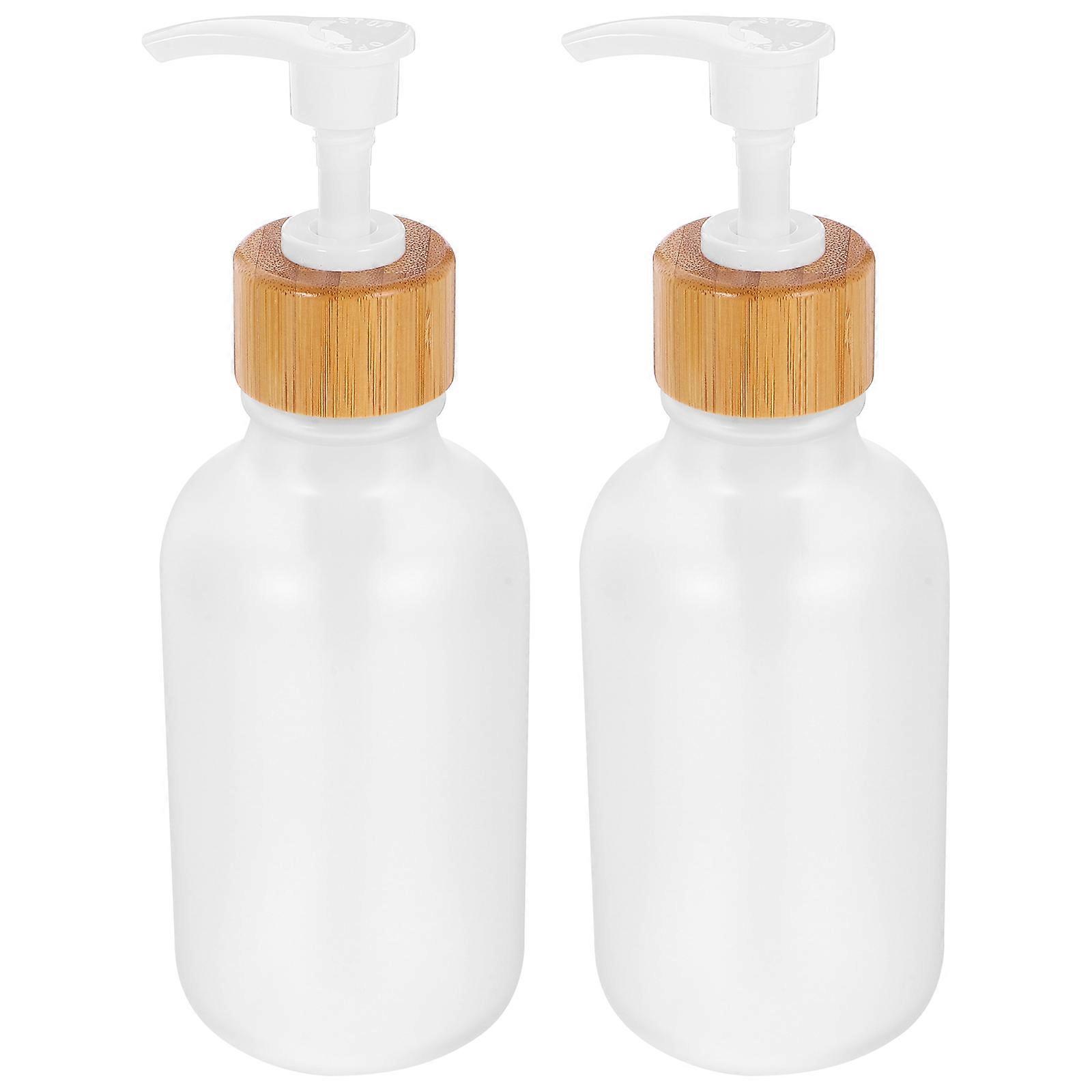 2stk sæbepumpeflasker tomme shampoodispensere lotionpumpeflasker pumpedispenser (300 ml)
