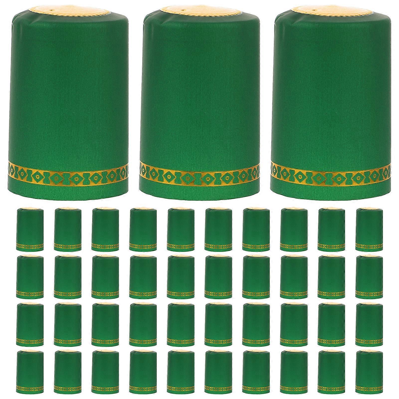 100pcs Heat Shrink Capsules Wine Bottle Wraps Single-use Wine Bottle Sealers Wine Bottle Caps