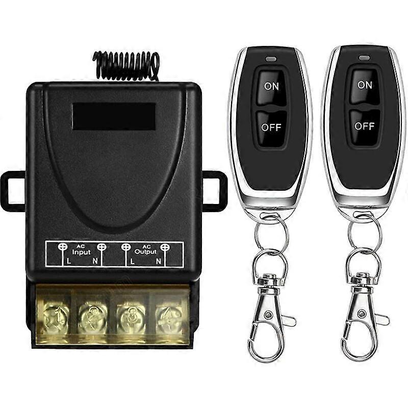 433Mhz Wireless High Power Remote Control Switch, AC 220V/240V/110V 30A RF Remote Control for Light, Water Pump, Home Appliances, Agricultural Irrigat