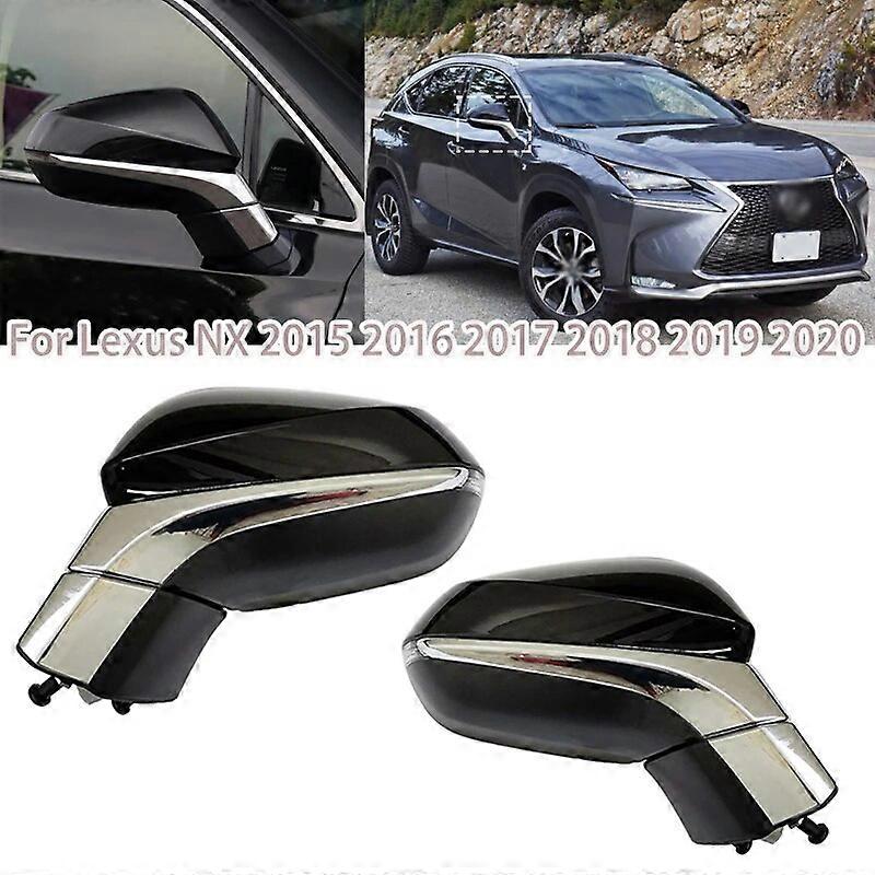 For Lexus NX 2015 2016 2017 2018 2019 2020 Car Mirror Assembly 8 Wires Power Heated Fold Turn Signal 87940-78051 87910-78051