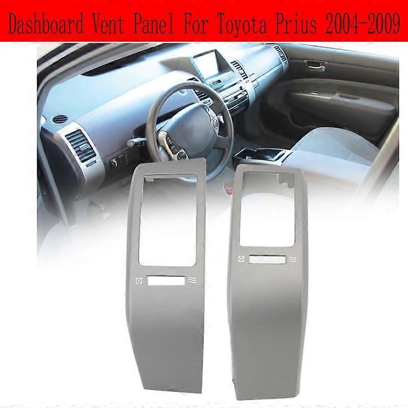 2PCS Front Left +Right Dashboard Vent Panel for Prius 2004-2009 Air Conditioner Outlet Frame