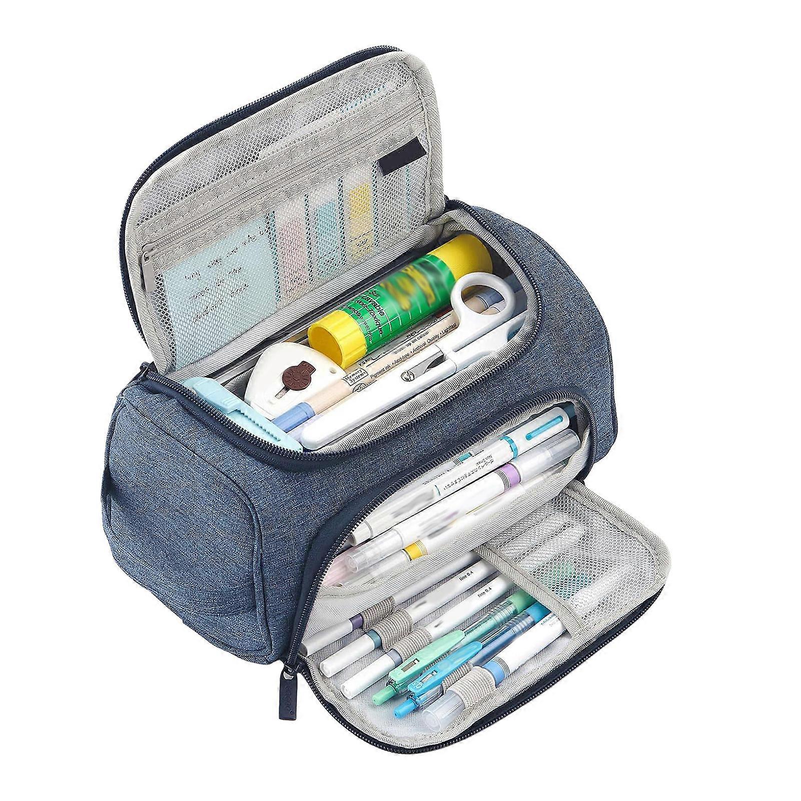 Large Capacity Pencil Case Portable Pencil Pouch for Stationery Office Supplies