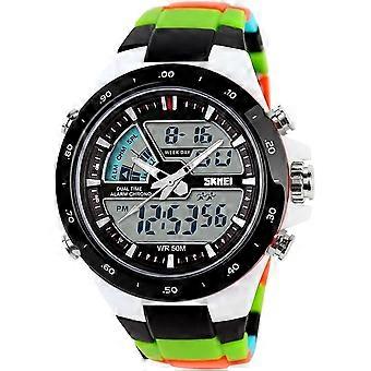 LED Digital Watches Men 50M Waterproof Sport Military Watches Dual Time Electronic Quartz Watch