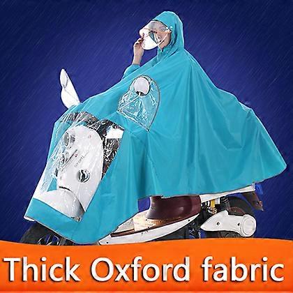 Thick Oxford fabric motorcycle rain poncho motorcycle raincoat-Blue