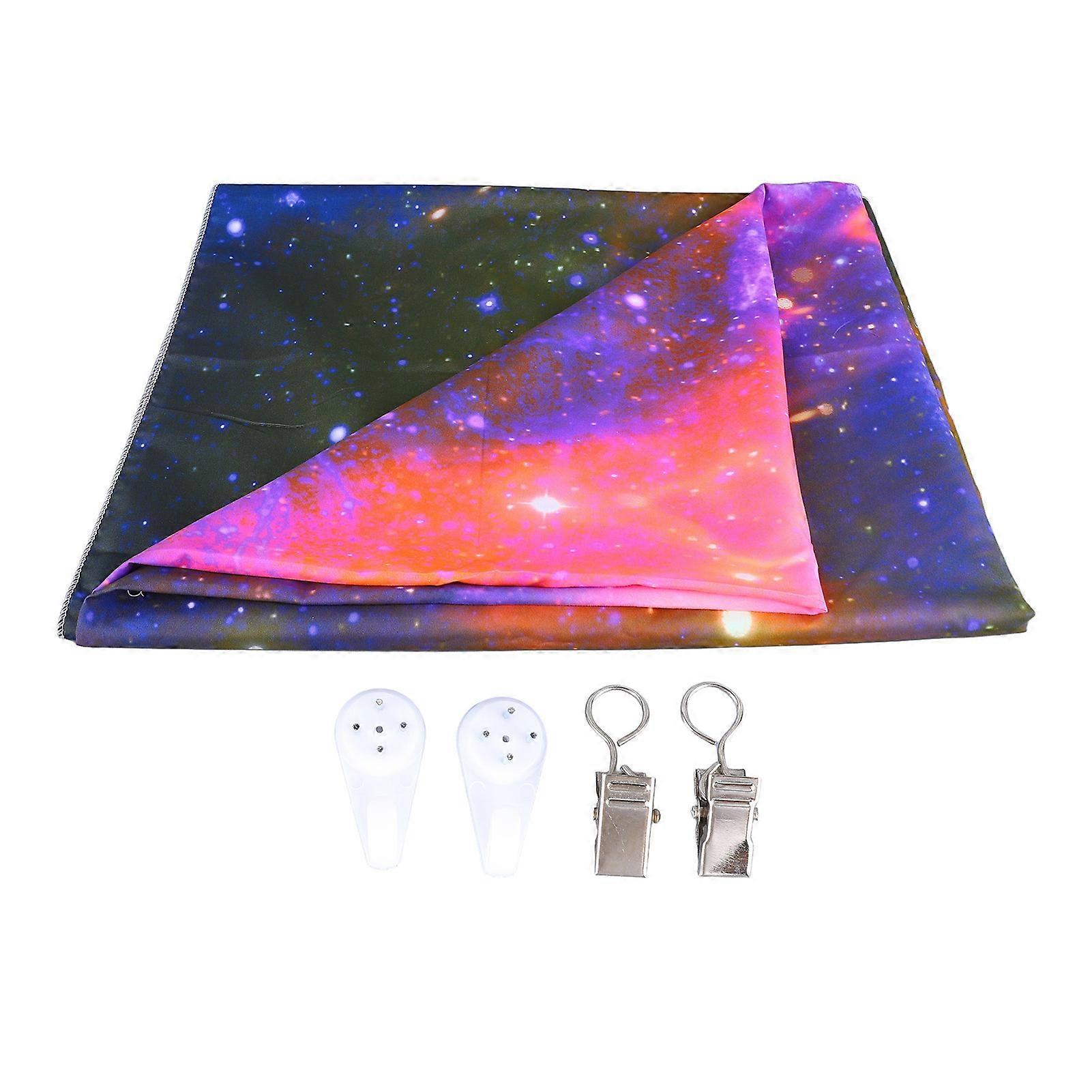 Blacklight Tapestry Star Sky Nebula Style Soft Skin Friendly Glowing in Dark UV Reactive Tapestry for Bedroom Party GTXK (155) 230x180cm/90.6x70.9in