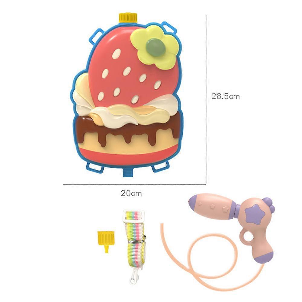 Summer Children Water Spray Toy Cartoon Backpack Pull-Out Beach Spray Tool