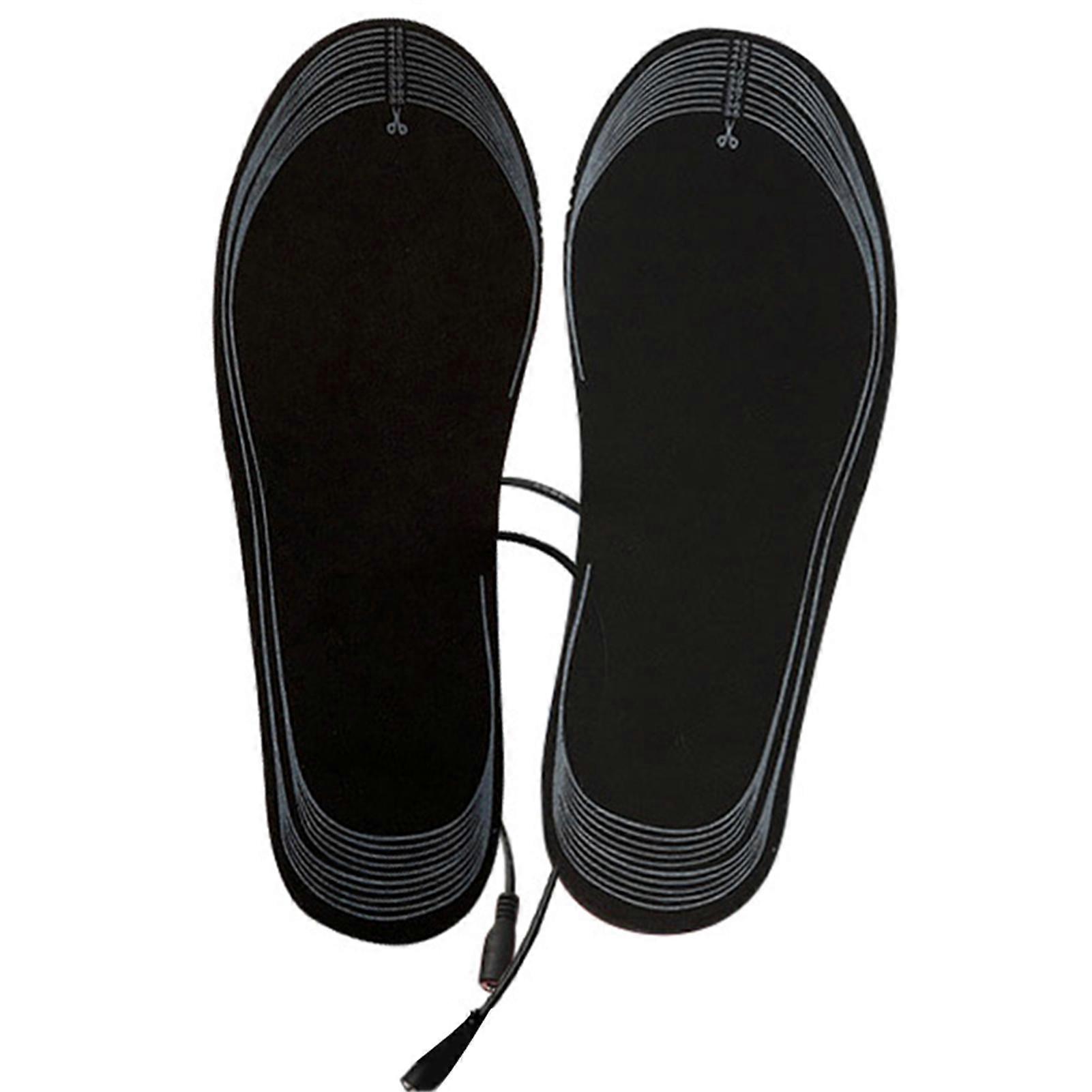 USB Heated Shoe Insoles for Feet Warm Sock Pad Mat Electrically Heating Insoles Washable for Man