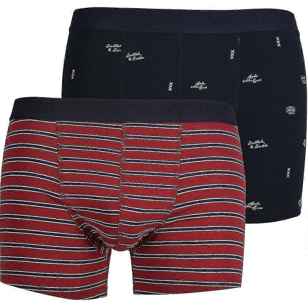 Scotch Soda 3-pack Stripe, Fl Boxer Briefs, //grey