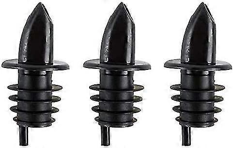 (3-pack) Black Free Flow Pourer, Spout