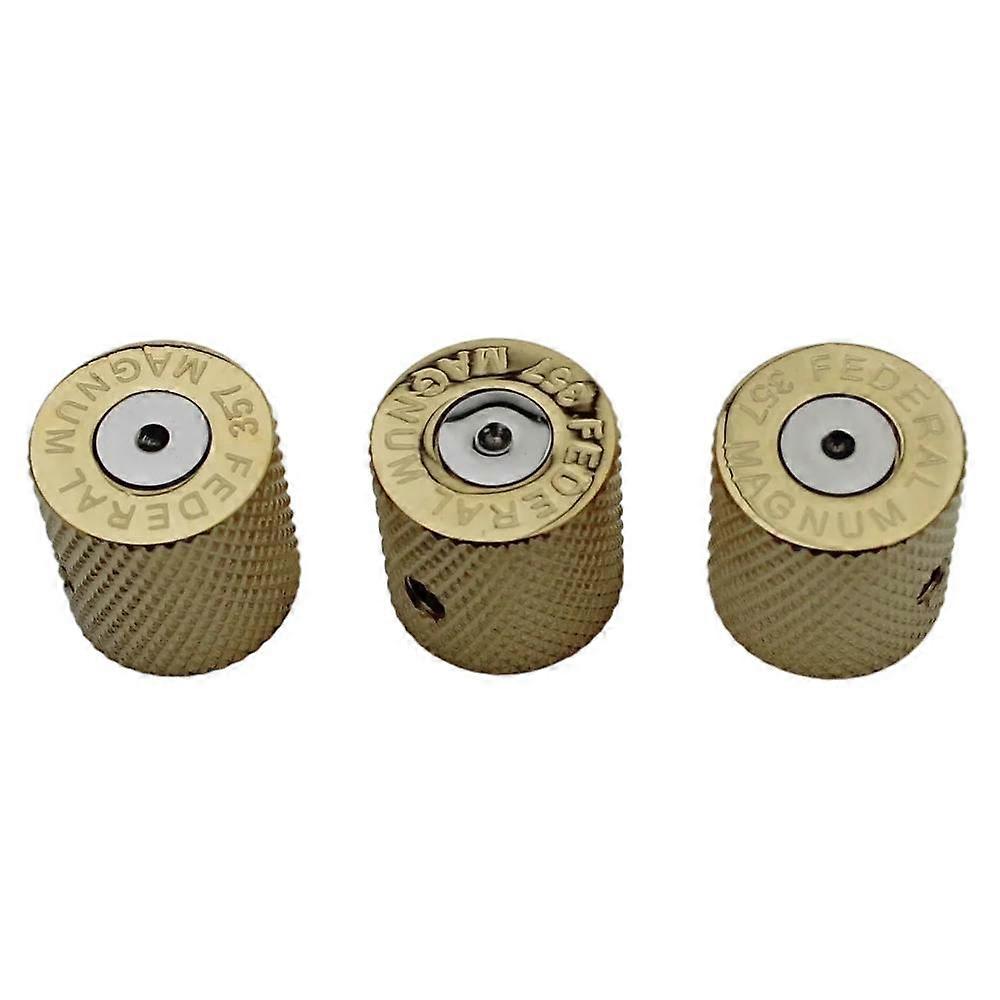 1 STÜCKE Hochwertige E-Gitarre Bass Knöpfe Messing Bullet Case Style