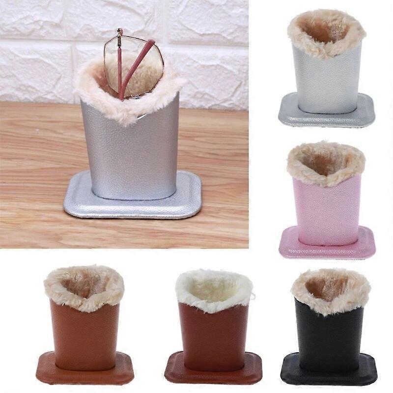 PU Leather Eyeglass Holders Sunglass Stands with Soft Plush Lining Eyeglass Holder Stands Safe Plush Lined Glasses Case