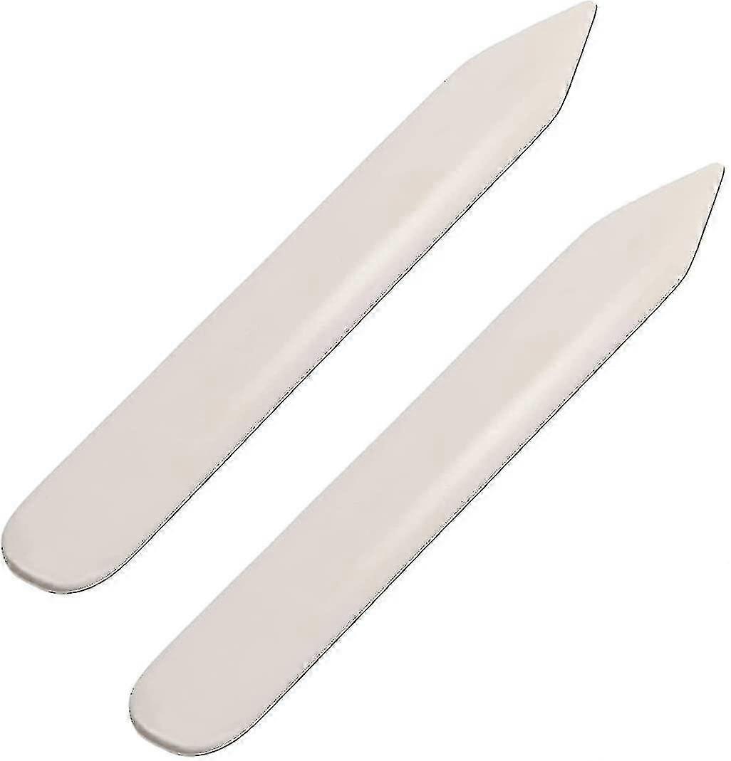 Genuine Bone Folder 2pcs Leather Tools Scoring Folding Creasing Origami Paper Creaser Crafting Scrapbooking Tool For Diy Handmade Leather Burnishing B