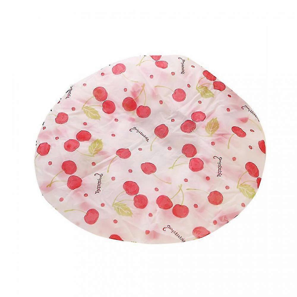 4pcs Double-layer Shower Cap Waterproof Elastic Hair Flexible