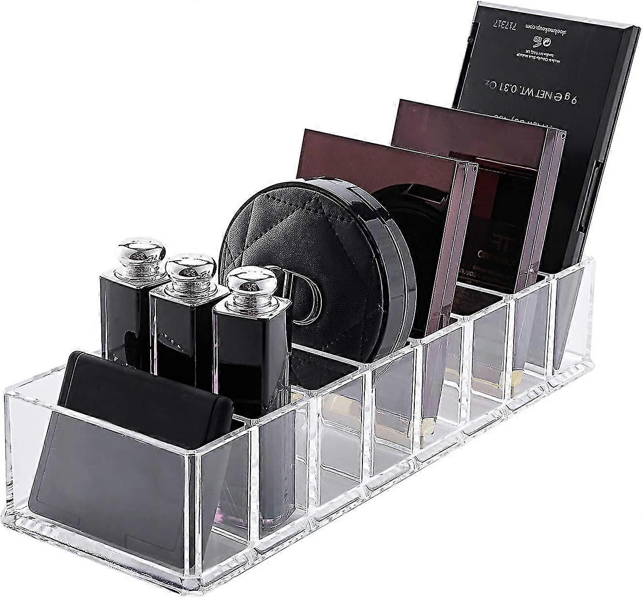 Eyeshadow Organizer Clear Plastic Makeup Organizer Compact Powder Holder, 8 Space