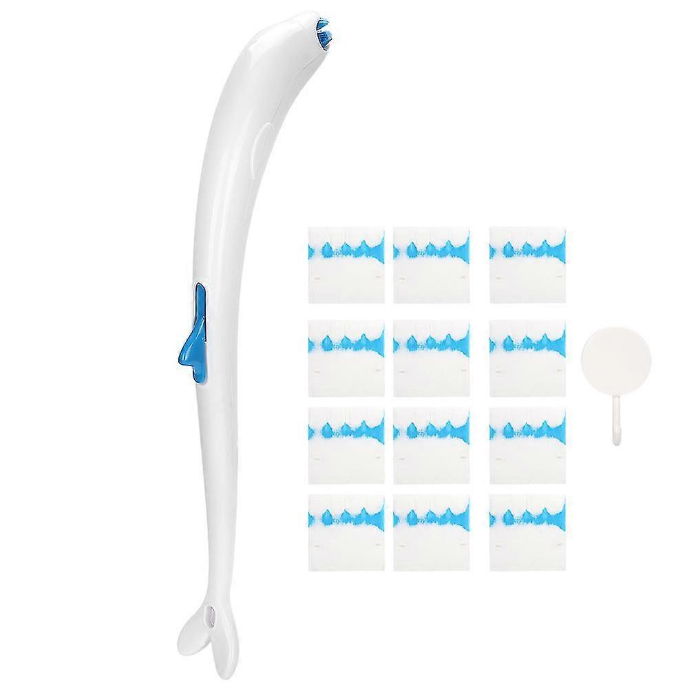 نظام تنظيف المرحاض القابل للتصرف طقم فرشاة المرحاض القابل للتصرف مع مجموعة أدوات تنظيف عبوات قابلة للغسل 12 قطعة