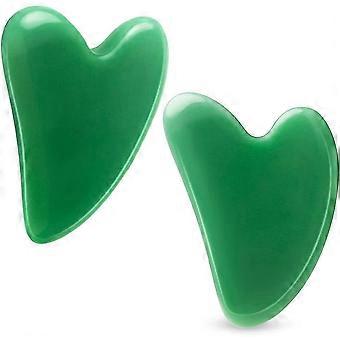 Jade Roller And Gua Sha Scraper Massage Set Face Massager Roller Natural Anti Gift