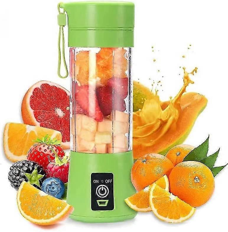 Multifunctional Portable Small Juicer,usb Rechargeable(green)