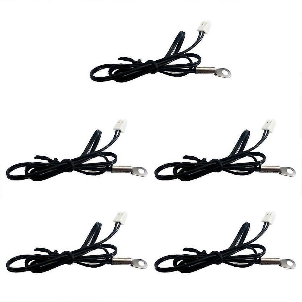 5pcs 50cm Ntc Thermistor Temperature Sensor 5x25mm Probe Wire B3950 10k 1% Ntc W1209 W14
