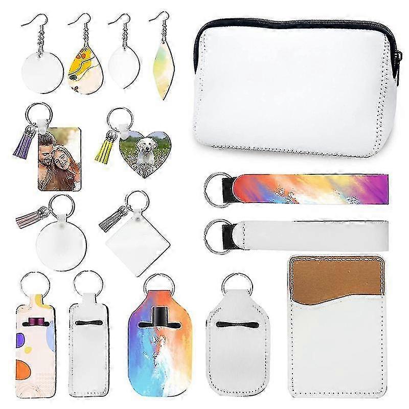 Sublimation Blanks Products, Including Earring, Keychain Blanks