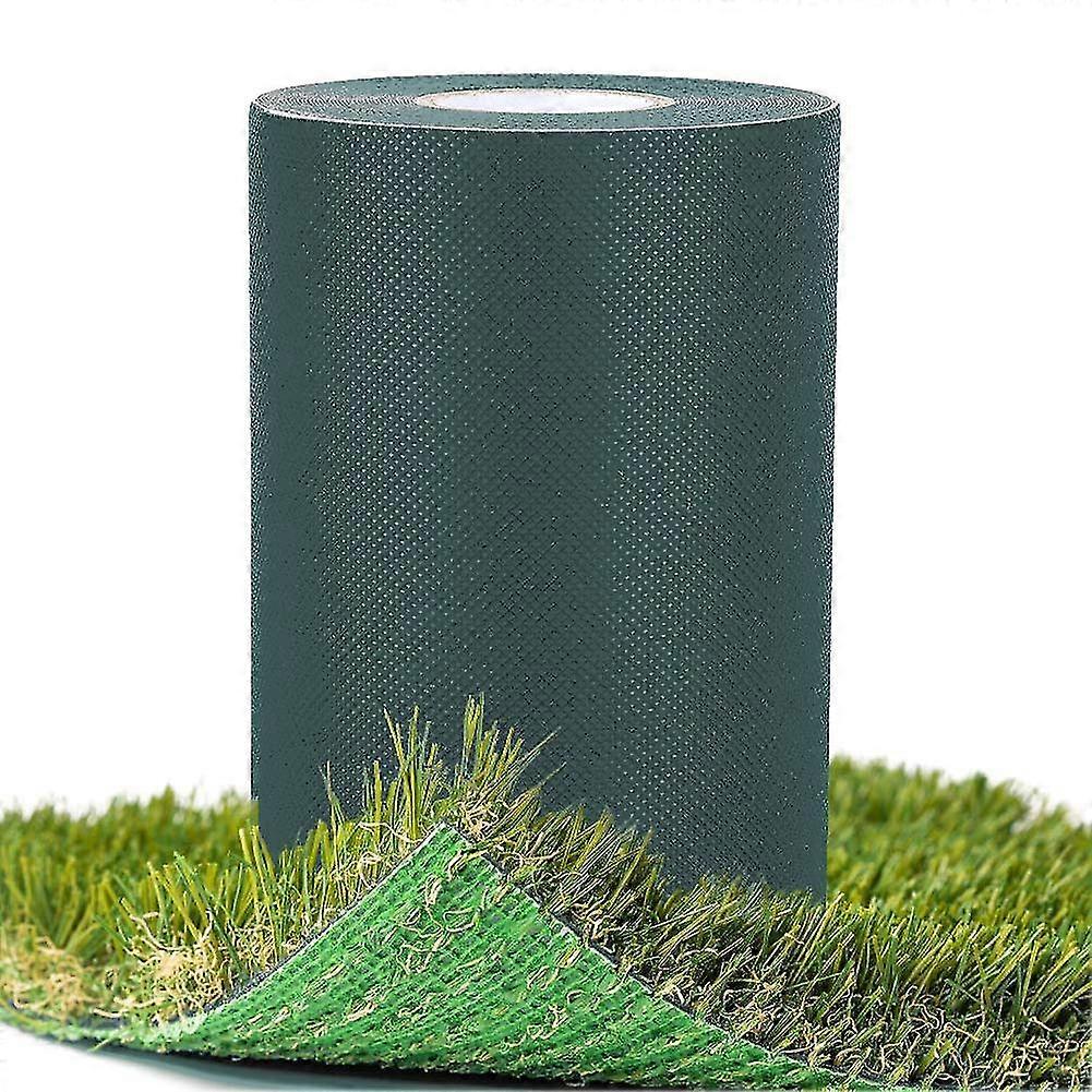 15cm Heilwiy X 10m Artificial Grass Seam Tape, Self Adhesive Joining Tape Green Synthetic Lawn Art