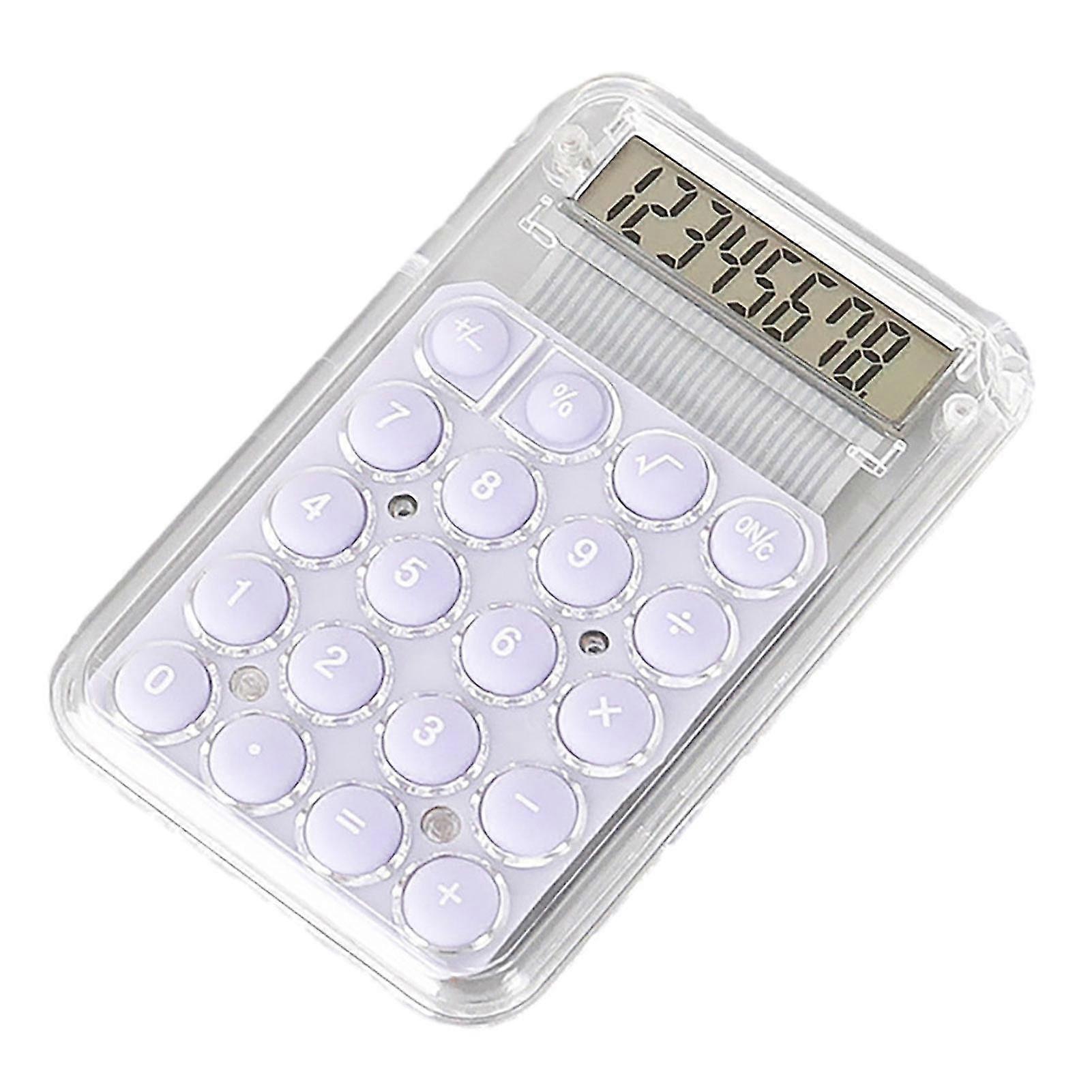 Mini Portable Calculator 8 Digit Large LCD Display Big Buttons Easy to Press Battery Powered Travel-friendly Calculator