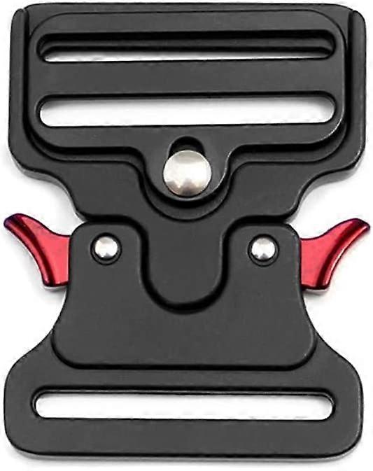 Metal Shaped Tactical Buckle (Black, 50mm Width)
