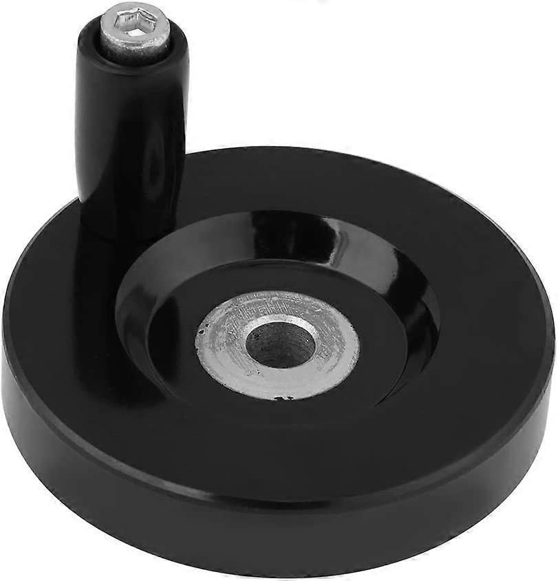 Black Bakelite Machine Hand Wheel with Rotary Handle, Hand Wheel, Black Round Lathe(8*63mm)