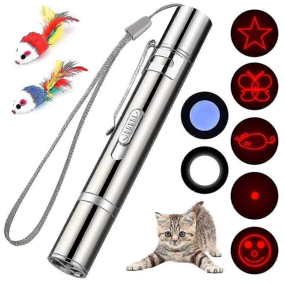 USB Wiederaufladbar LED Pointer Katzen Hund Spielzeug Haustier LED Light Licht Pointer