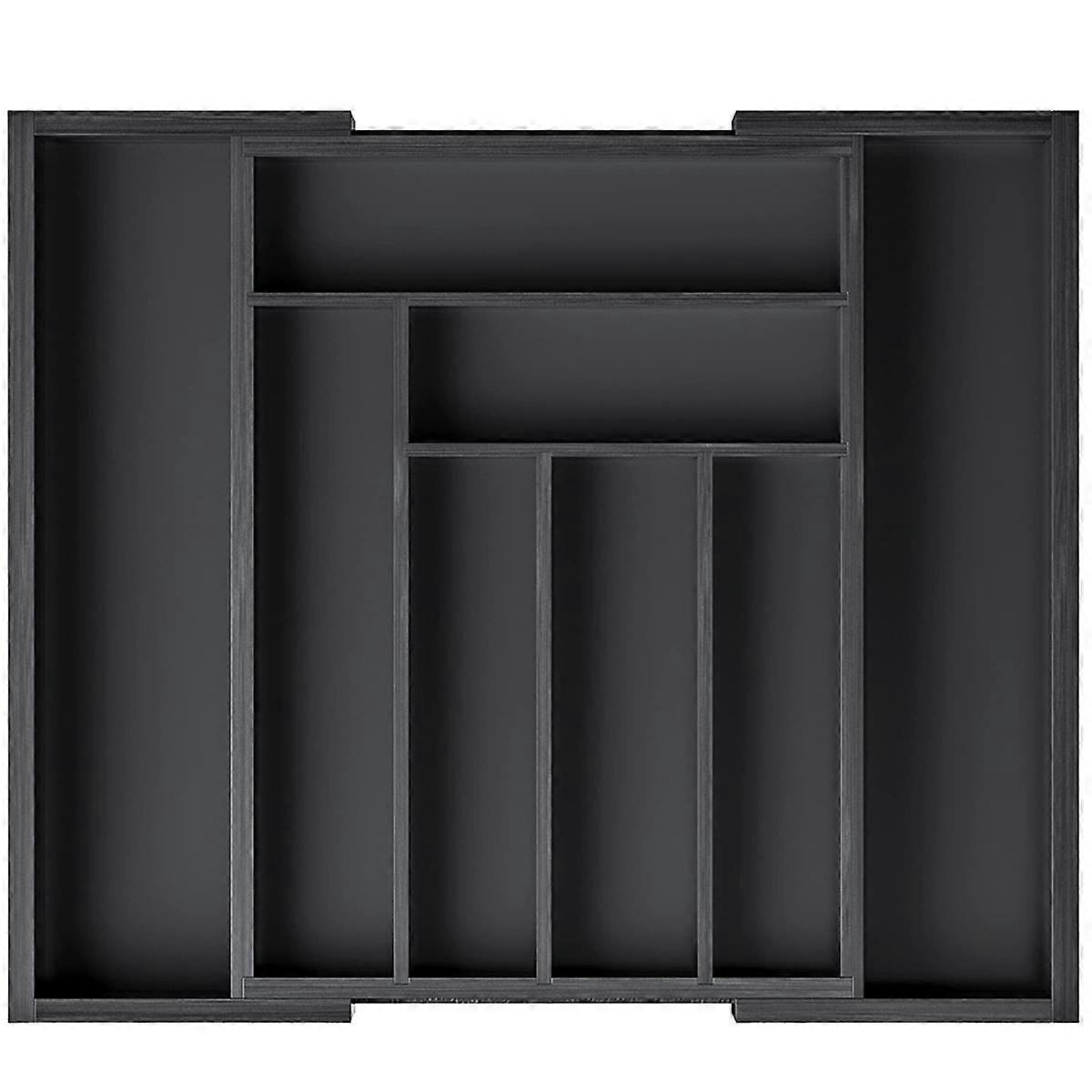 Bamboo Drawer Organizer Can Be Expanded. Kitchen Appliance Bracket Adjustable Tableware Tray