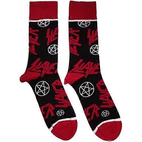 Slayer Unisex Adult Logo & Pentagram Socks