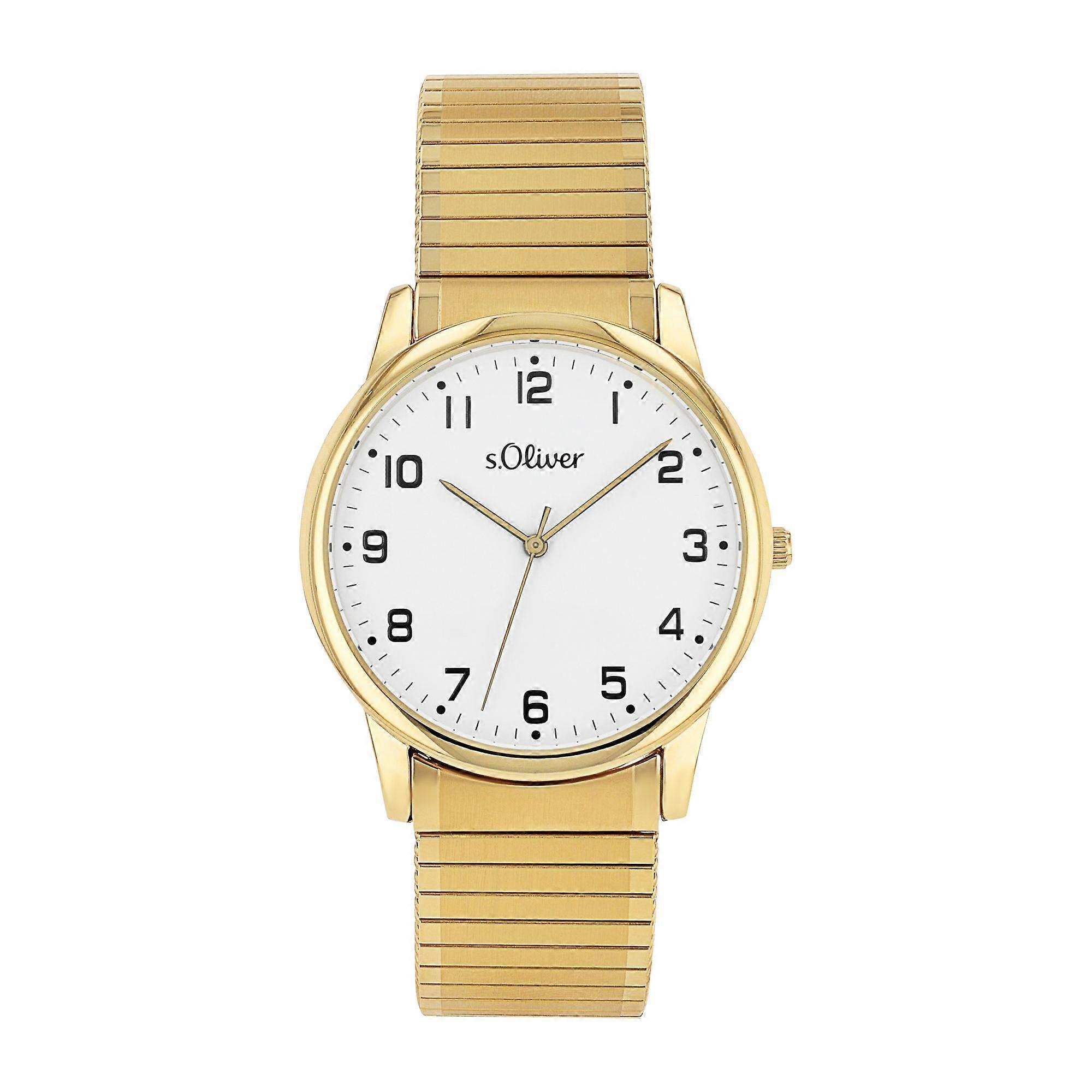 s.Oliver Ladies' Watch Wristwatch Stainless Steel Gold 2038599
