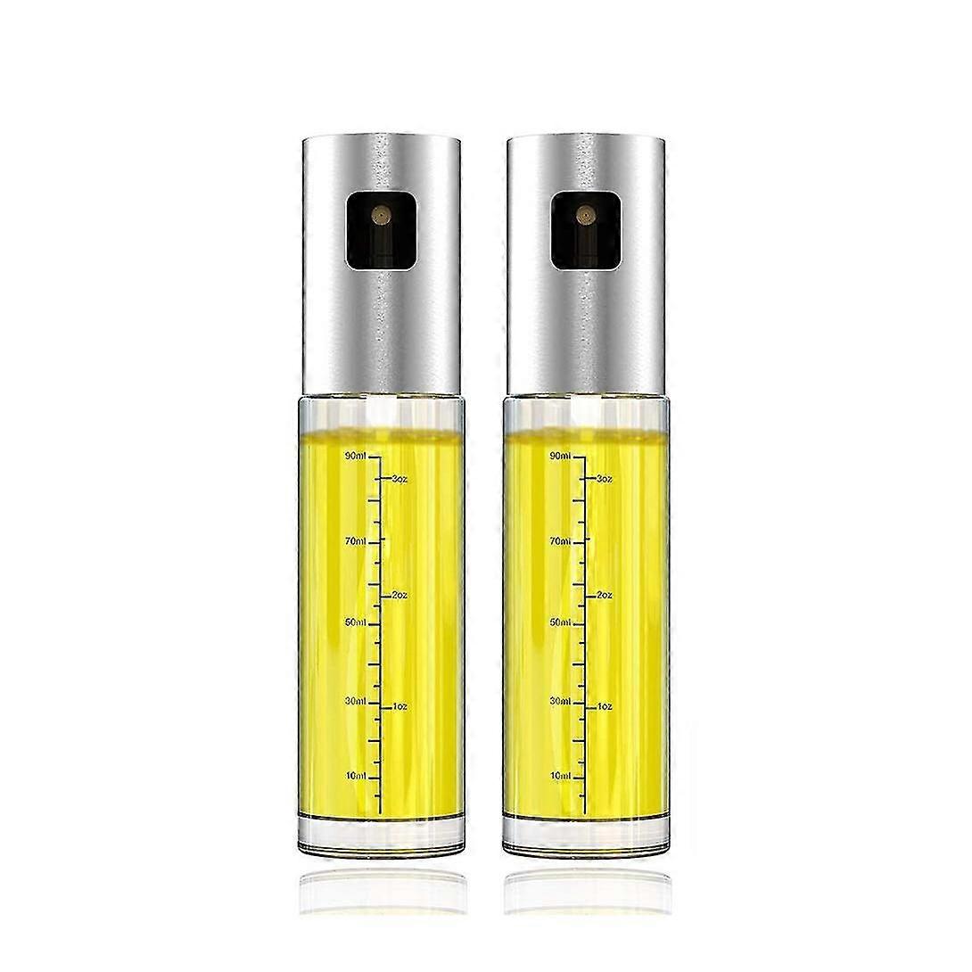 2pcs Oil Sprayer With Scale For Bbq Kitchen