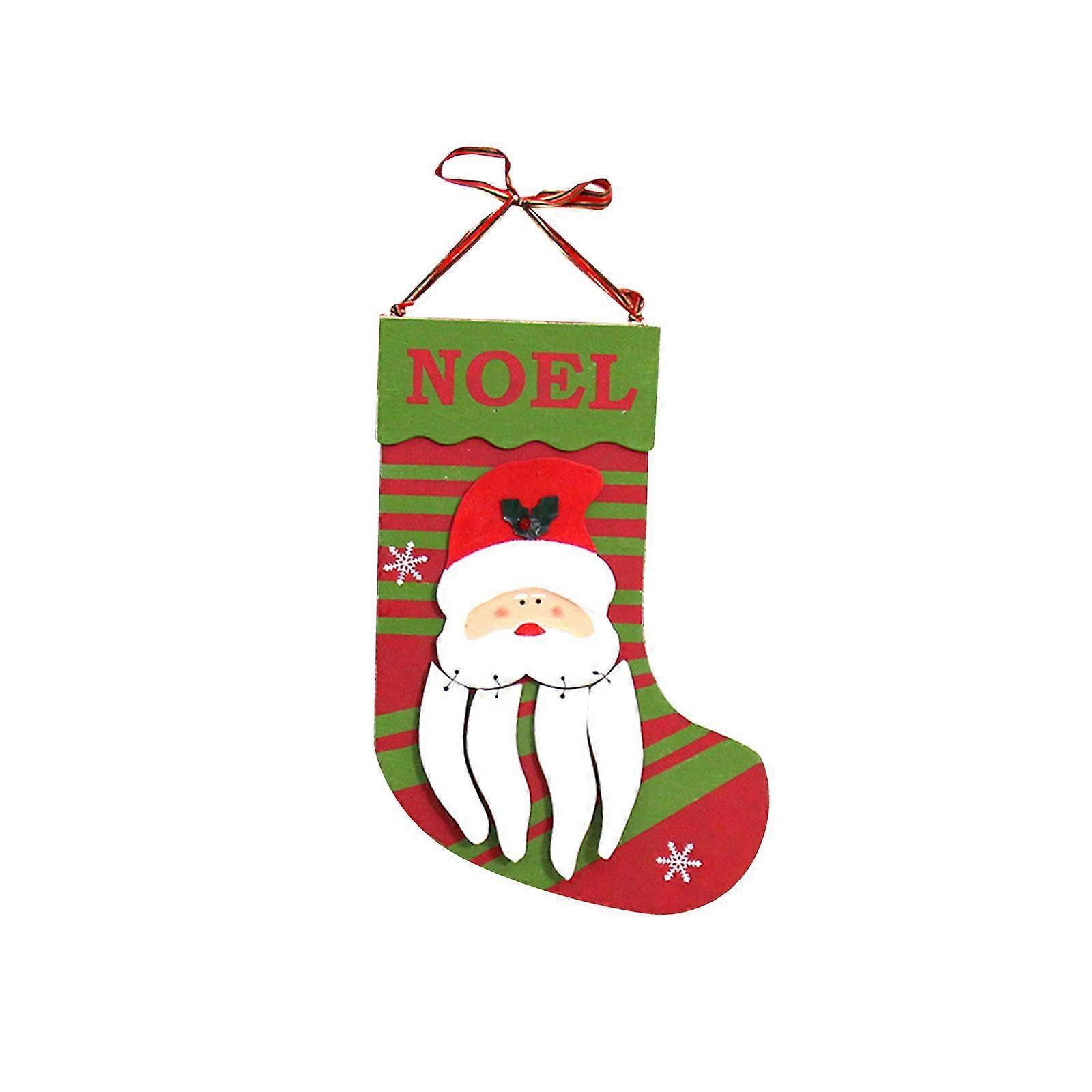 Bas de Noël signe ornement porte signe pour porte d’entrée partie fenêtre murale