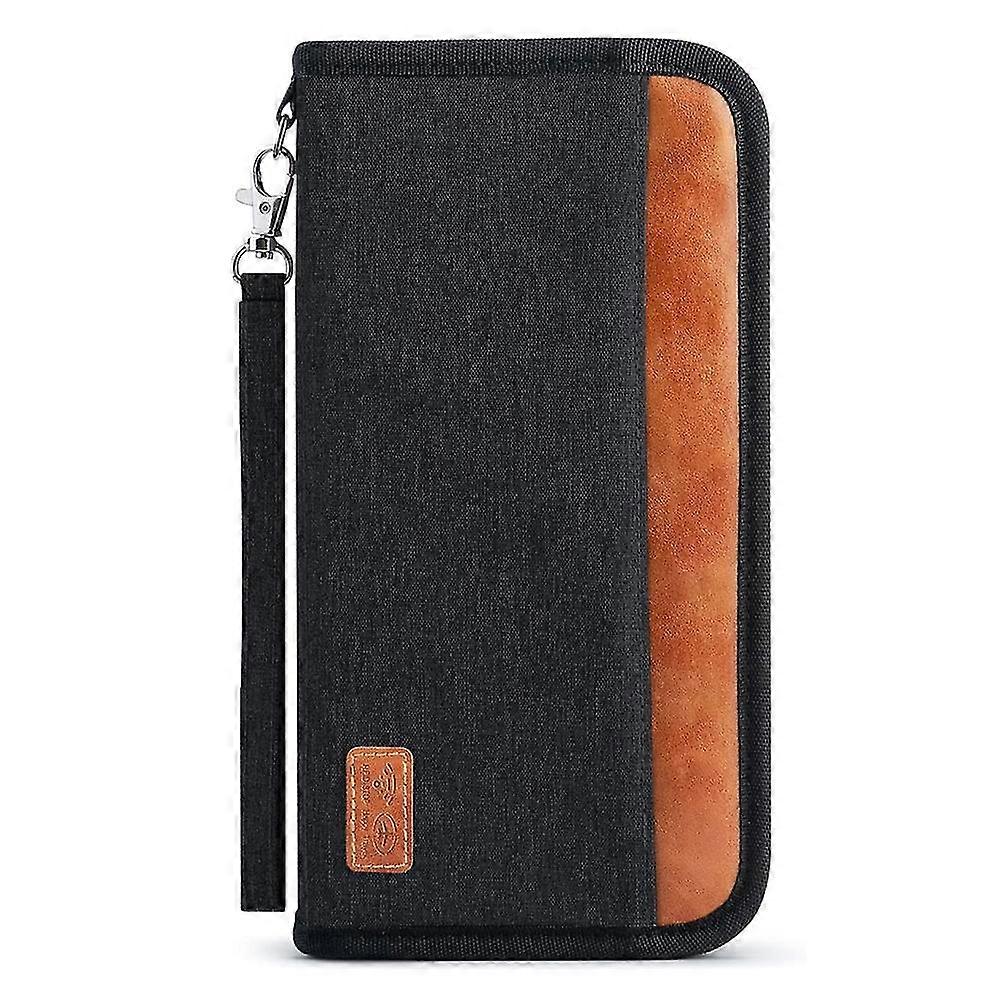Travel Wallet Rfid Blocking Document Organizer Bag- Passport Holder