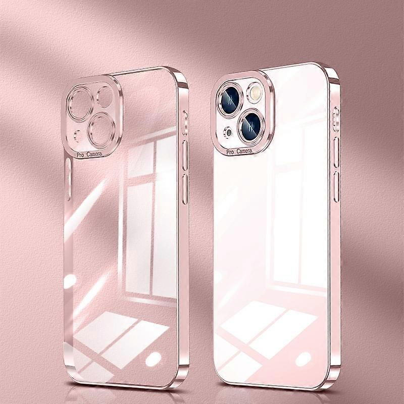 Crystal Plated High Transparency Phone Case For iPhone 14