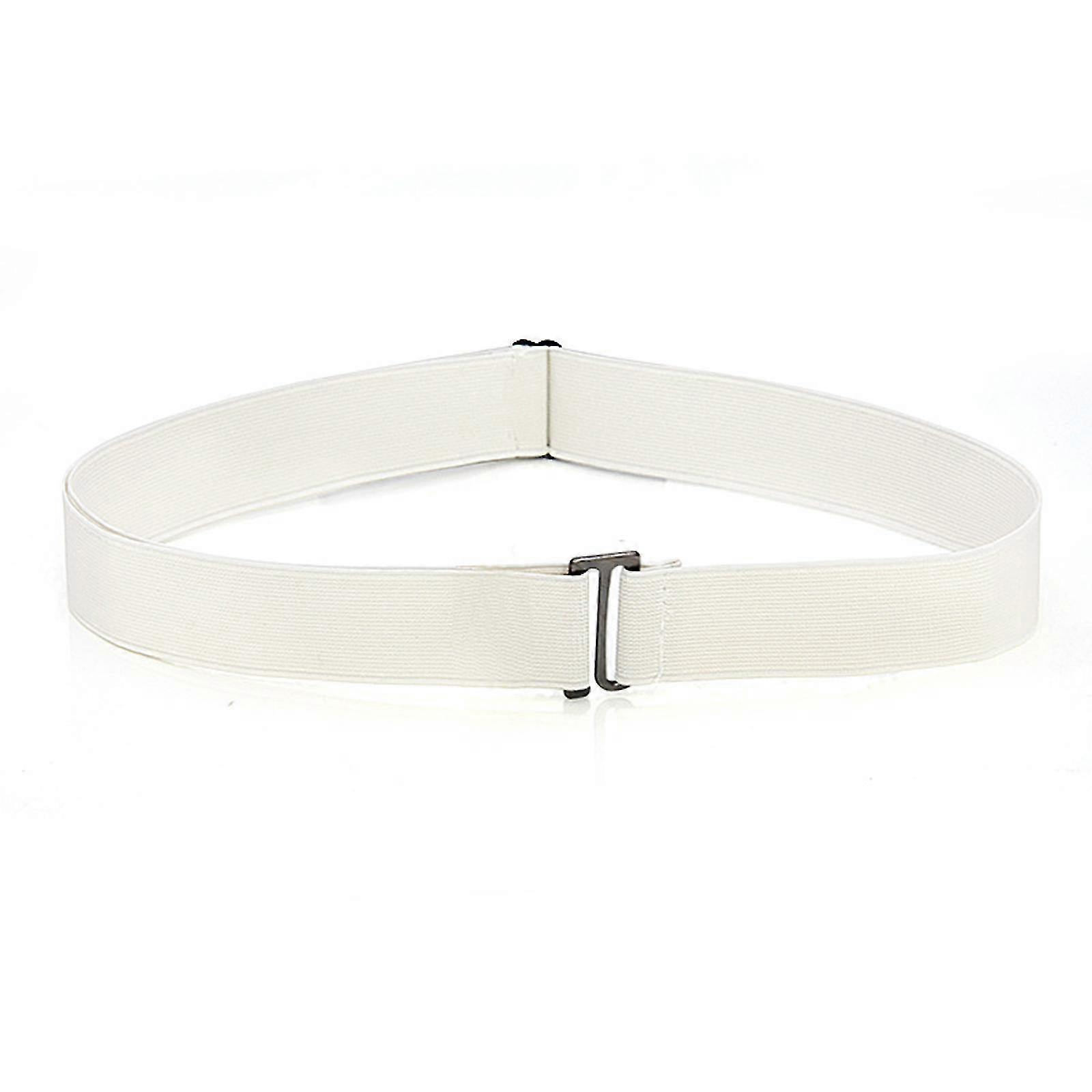 Women's Invisible Stretch Belt, Men Elastic Web Strap Waist Stretch Belt With Flat Buckle For Jeans Pants