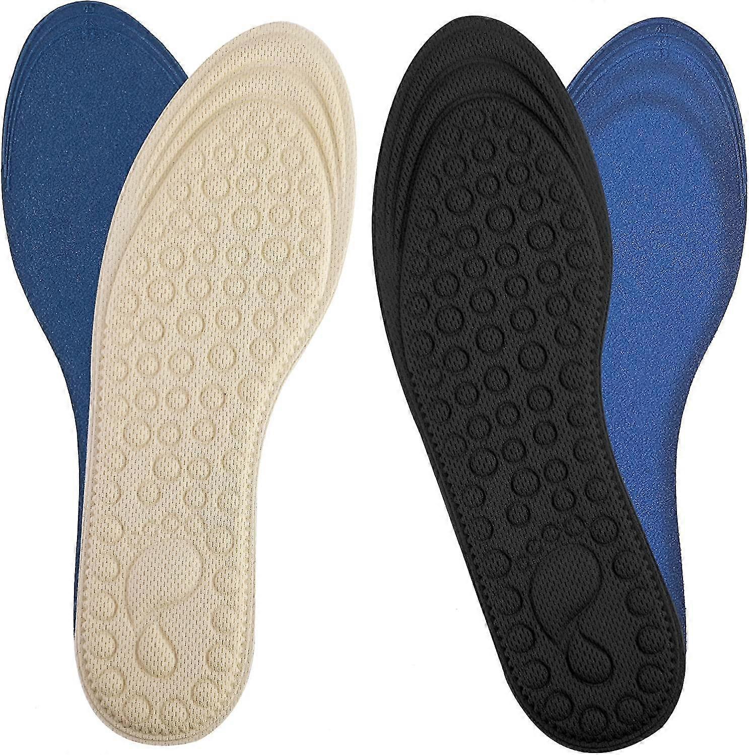 Arch Support Foot Pads 2 Pairs Memory Foam Plantar Fasciitis Shoe Inserts Insoles Boots Heel Cups Pain Relief Bunion Standing Flat Feet Metatarsal Ort