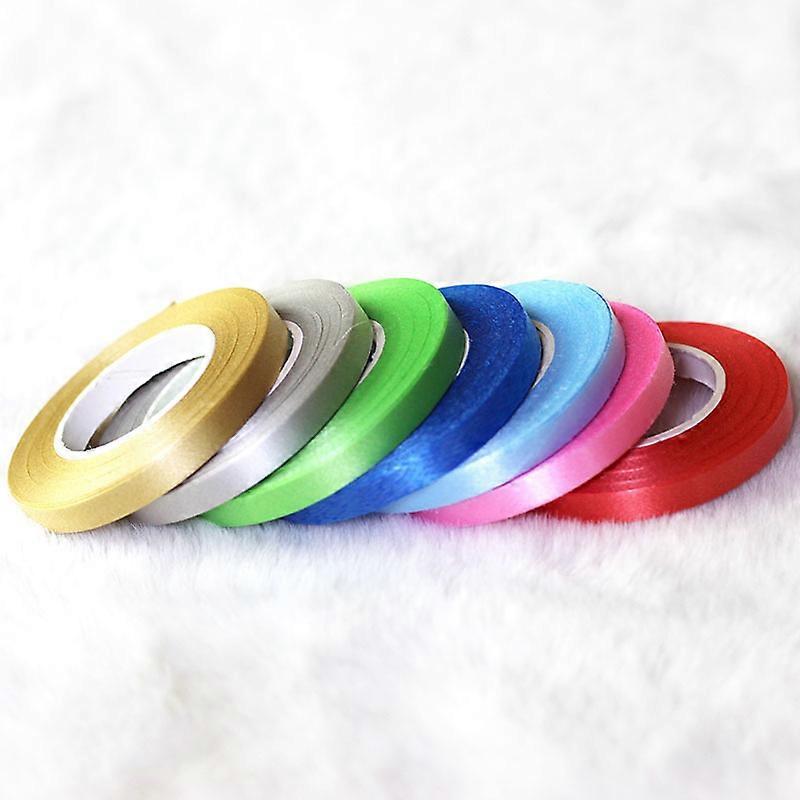 7PCS Satin Ribbon Mixed Colors 5mm x 10m Approx Decoration For DIY, Wedding Party and Gift Wrapping Making Bow Tie