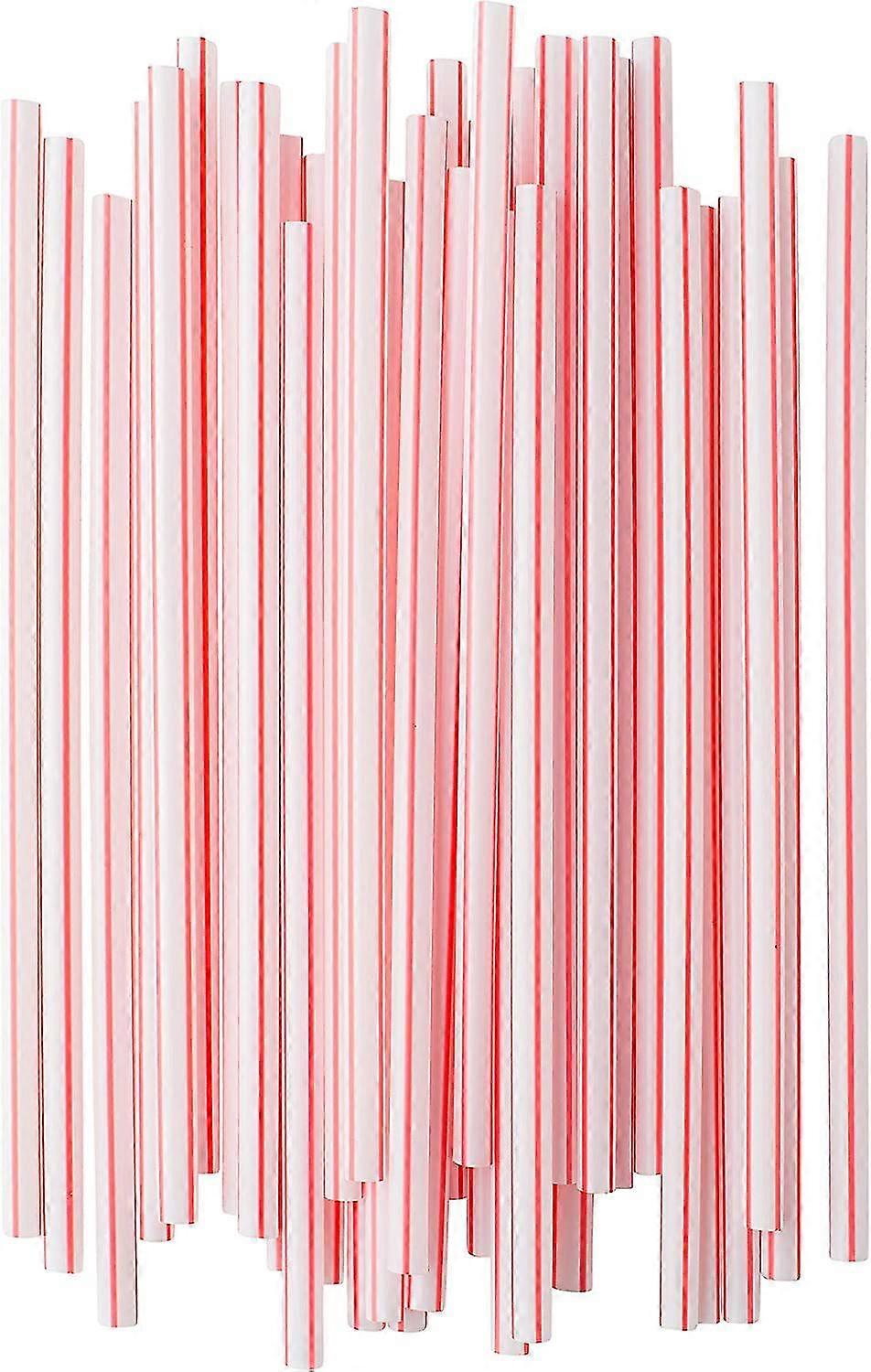 [300] Straight 9.8" Long, Sturdy And Disposable Plastic Straws.