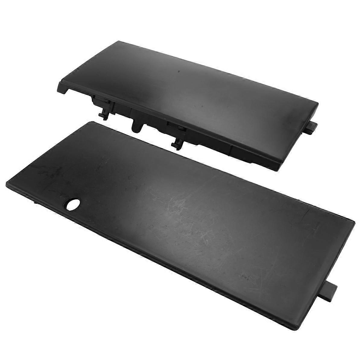 Black Plastic Triangle Trim Front Bumper Tow Hook Cover