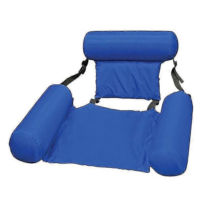 Inflatable Water Hammock, Floating Chair Bed Drifter Pool Beach Float(1 Pcs, Blue)