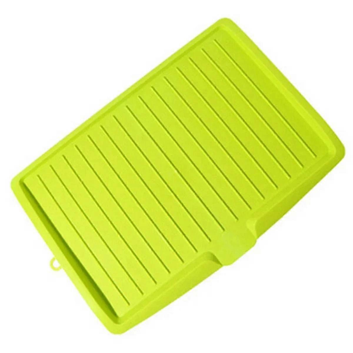 Drain Rack Kitchen Dish Drainer Tray Large Sink Drying Rack Worktop Organizer Drying Rack for Kitchen,Green