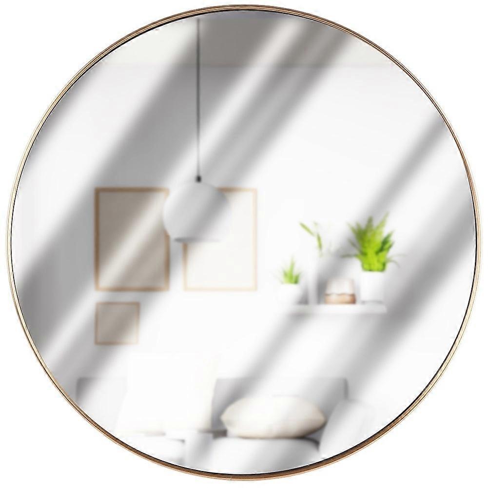 B2X Elegant Round Wall Mirror with Gold Frame