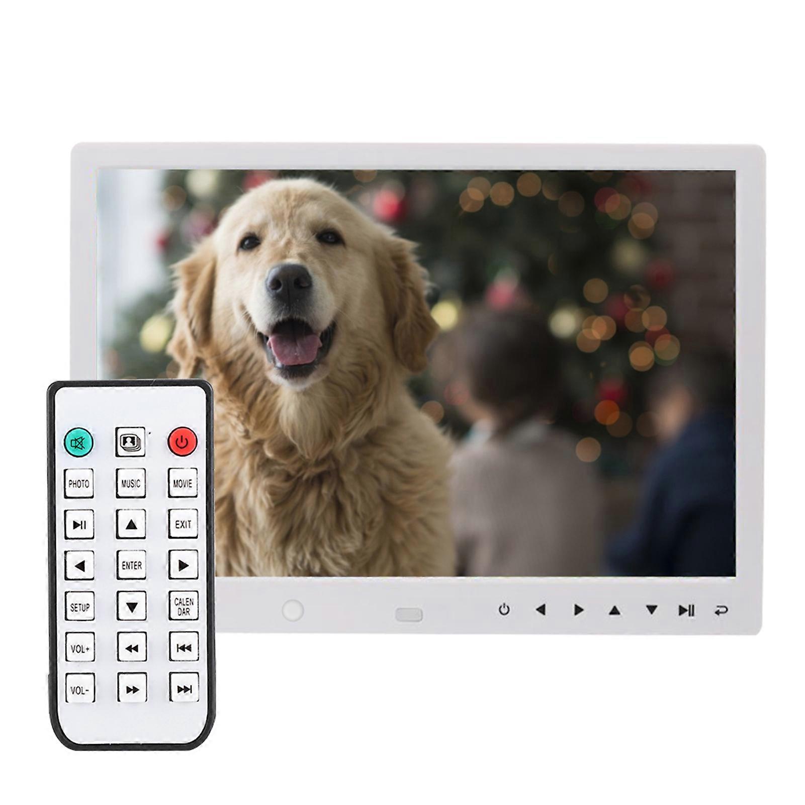 12 HD Digital Photo Frame with Motion Detection Music Video Playback 1280x800 Resolution Remote Control