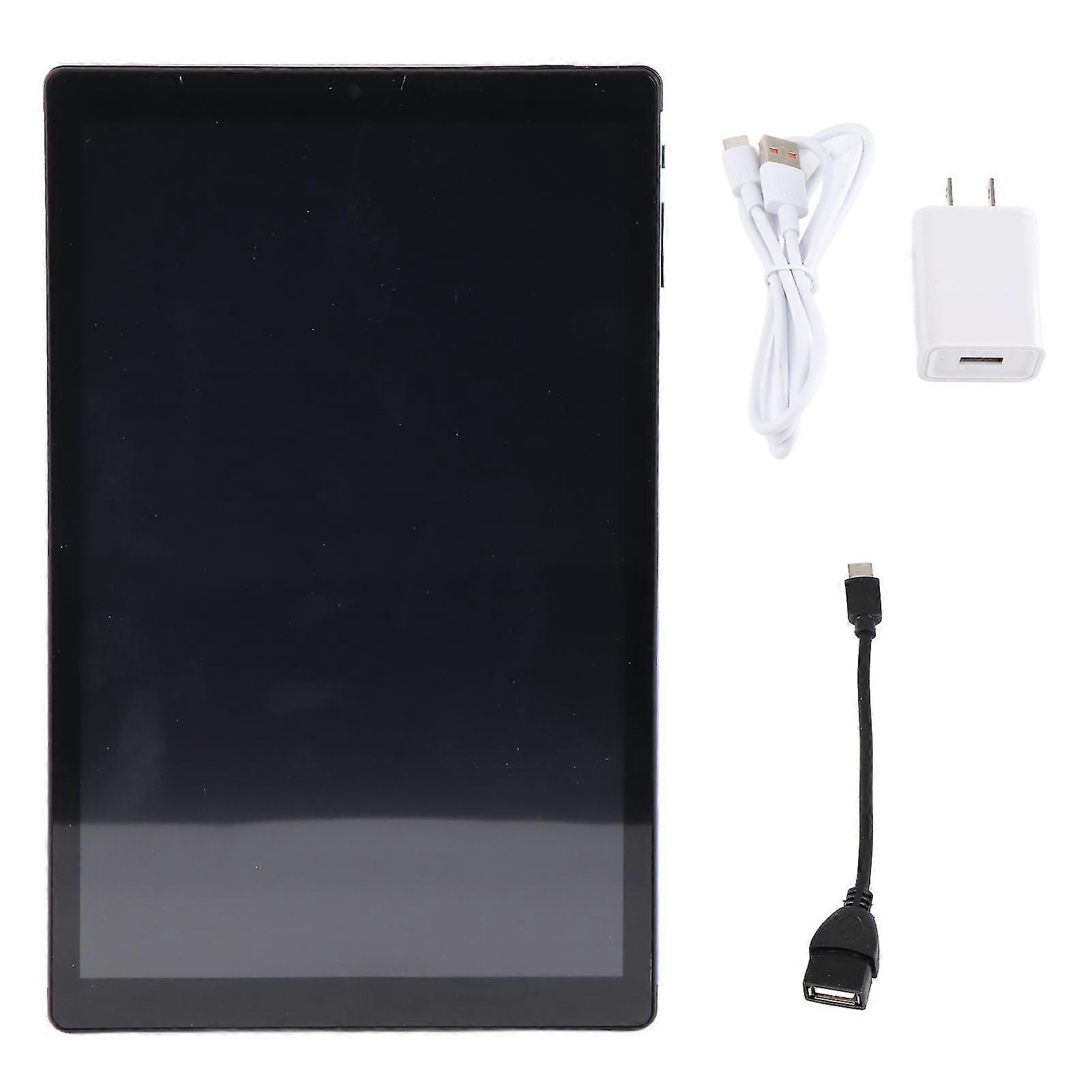 10 Inch Tablet Blue IPS Display 4G RAM 64G ROM 5G WiFi Dual Camera Octa Core 5000mAh HD Tablet for Home School 100?240V Blue US Plug